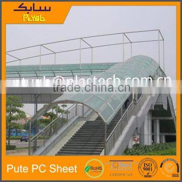 polycarbonate covered walkways 2100mm width 2 layer pc sheet polycarbonate factory