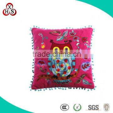 High Quality New Design OEM custom embroidery cushion wholesale