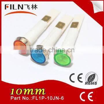 Dia 10mm nylon PA66 Round Flat power indication Electric heating furnace PANEL MOUNT INDICATOR