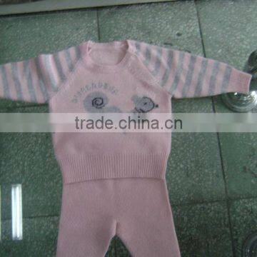 Children pure cashmere twin set