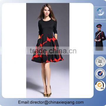 2016 fashion ladies designer antinode maxi dress women casual dress