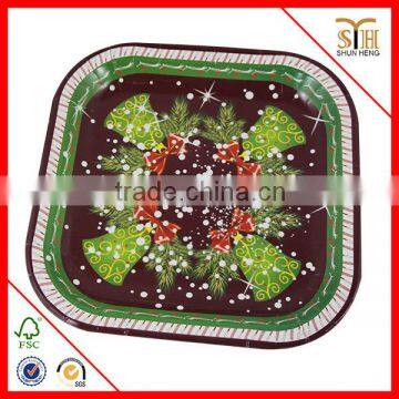 China's best Eco Friendly Design Biodegrable Paper Plates for Halloween Party, Paper Plate with Printing