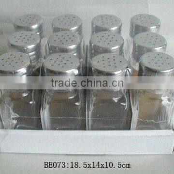 glass jar set with shrink wrap