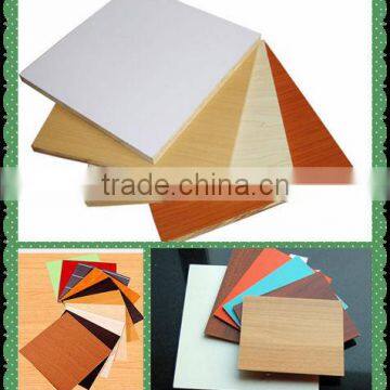 melamine mdf board/paper overlay mdf board/ laminated MDF