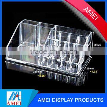 China gold supplier acrylic clear makeup storage containers beauty box