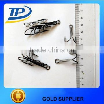 High Carbon Steel Double Fishing Hooks Black Double Fly hooks and Frog hooks