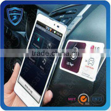 Easy to use 13.56mhz smart nfc paper tags for android phone