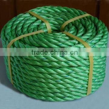 Three-strands Various Colors Polyethylene Rope , Packing Rope