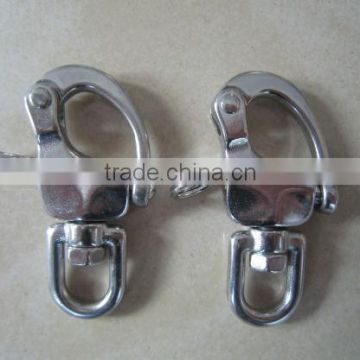 stainless steel fixed eye sping shackle