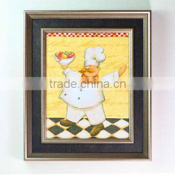 restaurant decorative picture with double frames