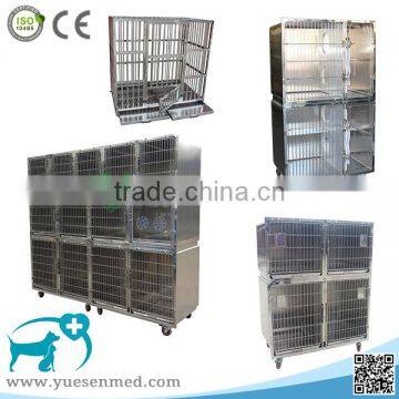 Modular stainless steel large strong dog cage