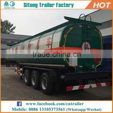 Truck trailer tri-axle diesel oil tank trailers 1000 gallon fuel trailer for sale