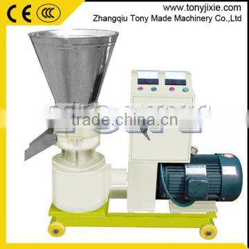 Factory directly sale flat die feed pellet press/poultry feed pellet mill/dog food pellet making machine