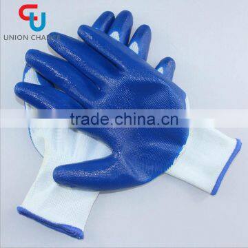 SRSAFETY 13G liner coated Nitrile on palm for safety working gloves