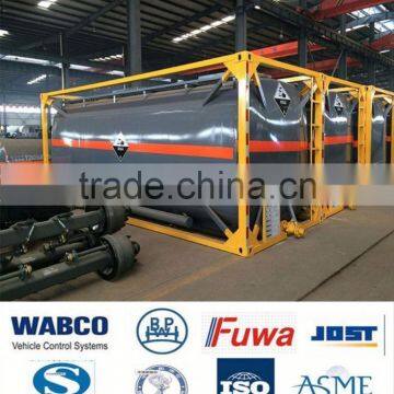 Hydrochloric acid 20 ft tank container