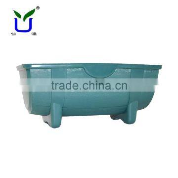 Modern indoor decorative rectangular plastic trough