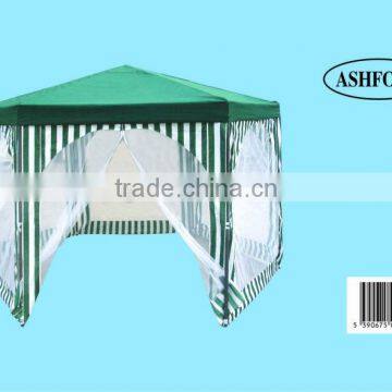 Hexagonal Shade Gazebo Canopy with mosquito net