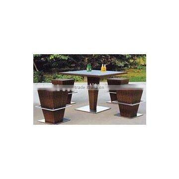 Rattan Garden Pool Bar Chair photo-2