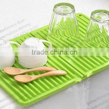 Logo Printed Kitchen Mat Food Grade Dish Drying Mat Good Quality Silicon Mat photo-5