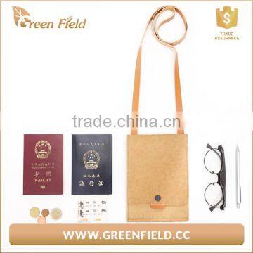 Hot Sale Washable Kraft Paper Custom Passport Holder Shoulder Bag photo-3
