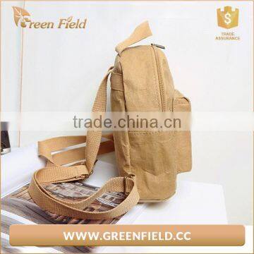 OEM Factory Direct Sale Daily Carrying Bag/washable Kraft Paper Backpack photo-3