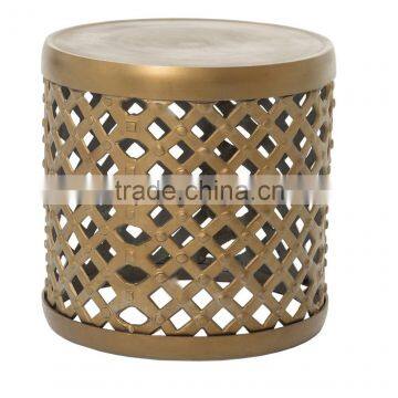 Copper Hammered Side Table photo-4