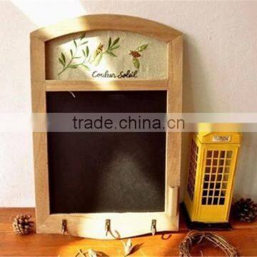 Antique Blackboard With Hangers Shop Signs Message Writing Chalkboard With Embroidery Cafe Wall Decoration 26*39cm photo-2
