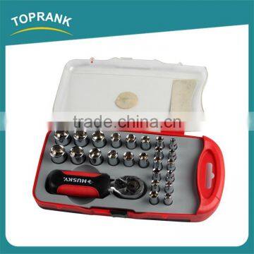 31pcs Stubby Ratchet Socket Set, Socket Tool Set, Socket Wrench Set photo-3