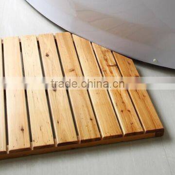 Bathroom handmade wooden floor mat