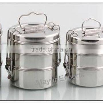 Stainless Steel Tiffin - 3-tier