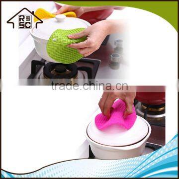 NBRSC Silicone Heat Resistant Mat Pot Holder Mat Trivet Multi-purpose Round photo-3