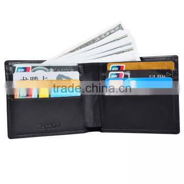 Tianhooo RFID Blocking Minimalist Genuine Leather Slim Front Pocket Wallet