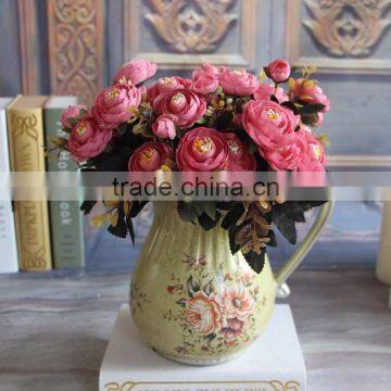GNW FL-RS28-6-4CM-C New Fashion Wedding Table Decoration Artificial Beautiful Rose Flower photo-3