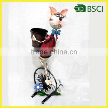 animal theme lobby flower vase Decoration Metal low factory price