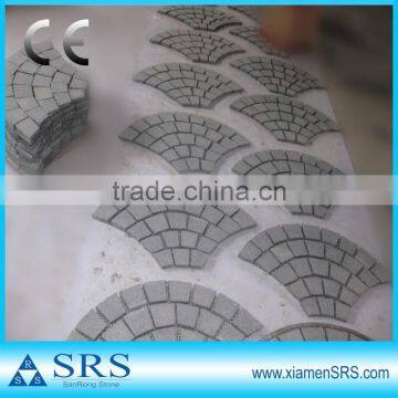 G654 fan-shaped granite paving stone