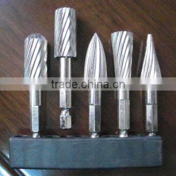 Type G Arc Pointed Nose tungsten carbide burrs/Carbide Rotary file