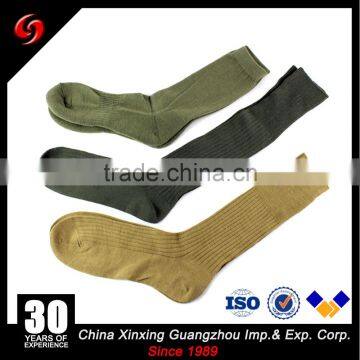 Custom knee high cushion police army military socks for men