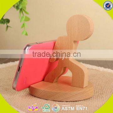 2017 Wholesale High Quality Wooden Humanoid Mobile Phone Holder W02A162 photo-2