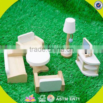 2017 Newest Baby Wooden Doll Furniture, Top Fashion Kids Wooden Doll Furniture, Best Chiodren Wooden Doll Furniture W06B045