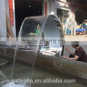 Factory Wholesale Pool Water Curtain and Spa Stainless Steel Waterfall