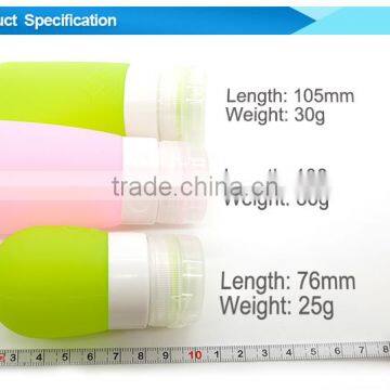 30ml 60ml 90ml Colorful Empty Silicone Travel Refillable Bottle Cosmetic Soft Tube Packing Press photo-4