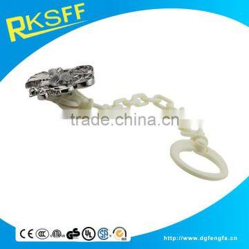 Personalized Baby Gifts Zinc Alloy Pacifier Clip With Plastic Chain photo-4