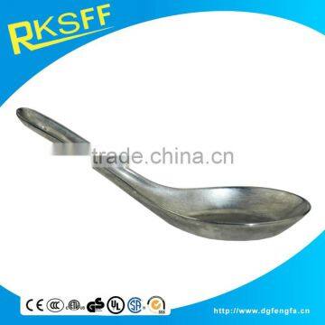 manufacturing cheap die casting zinc alloy chrome plated silver spoon