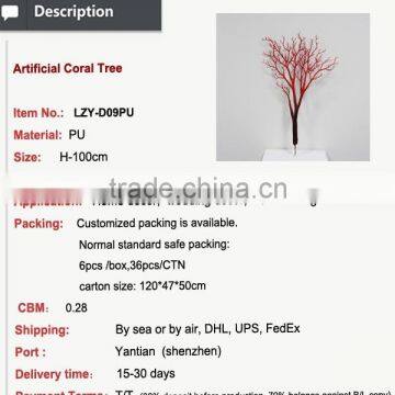PU Artificial Coral Dry Tree for Christmas and Weddings Decoration photo-2