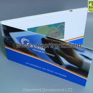 Hot middle a5 size 4.3'' Digital Greeting Card /Video brochure / Lcd module card