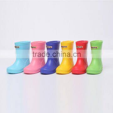 2017 new design tall kids rain boot for girls boys