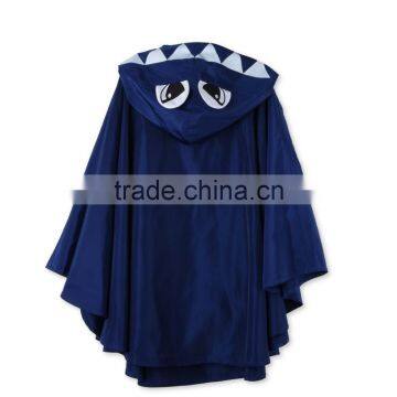 Blue Froggie Raincoat Cape With Monster Printed Hood Kid Wear Child Clothing HSC5940 photo-4