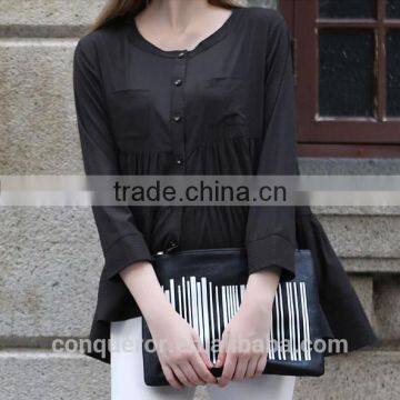 Hot 2015 Cotton Women Shirt Loose Fit Wear WMST08 photo-2