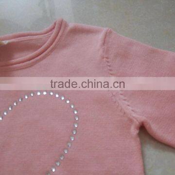 Latest Styles Girls Sweaters Pink Design School Sweaters Baby Sweater Design(BKNB1526) photo-3