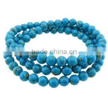 3 Layers Natural Agate Stone Beads Bracelets Women Lucky Gemstone Beads Stretch Bracelets for Birthday Gifts 2016 photo-4